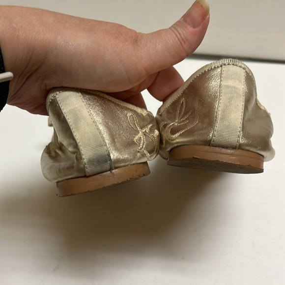 Sam Edelman gold leather flats 6.5 - Picture 8 of 15